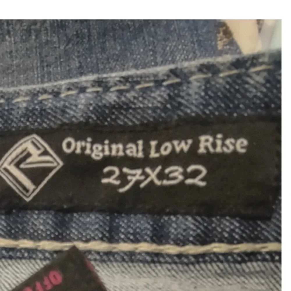 Bootcut Jeans Rock and‎ Roll Cowgirl 27x32 Western Y2K Cowgirl WD-5611 Denim Low